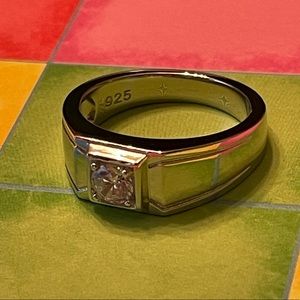 SS Men's Engagement CZ Ring
